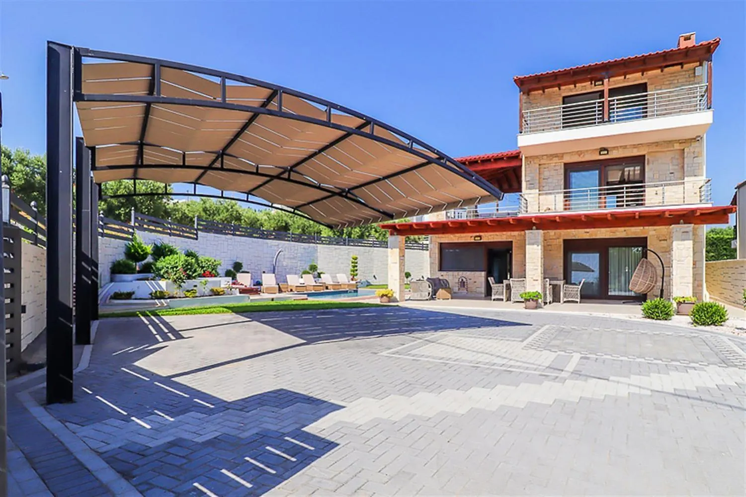 Marina Pool Villa Hanioti 3 Bedrooms 8 Guests Holiday home